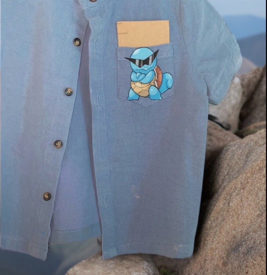 Camicia “Squirtle se la cava” – Edizione riparata e potenziata