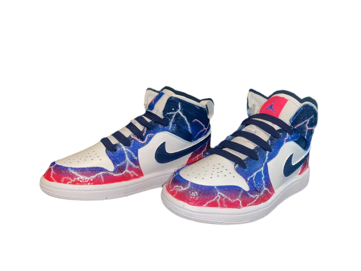 Nike Jordan 1 Mid "Lightning Storm" – Custom Edition