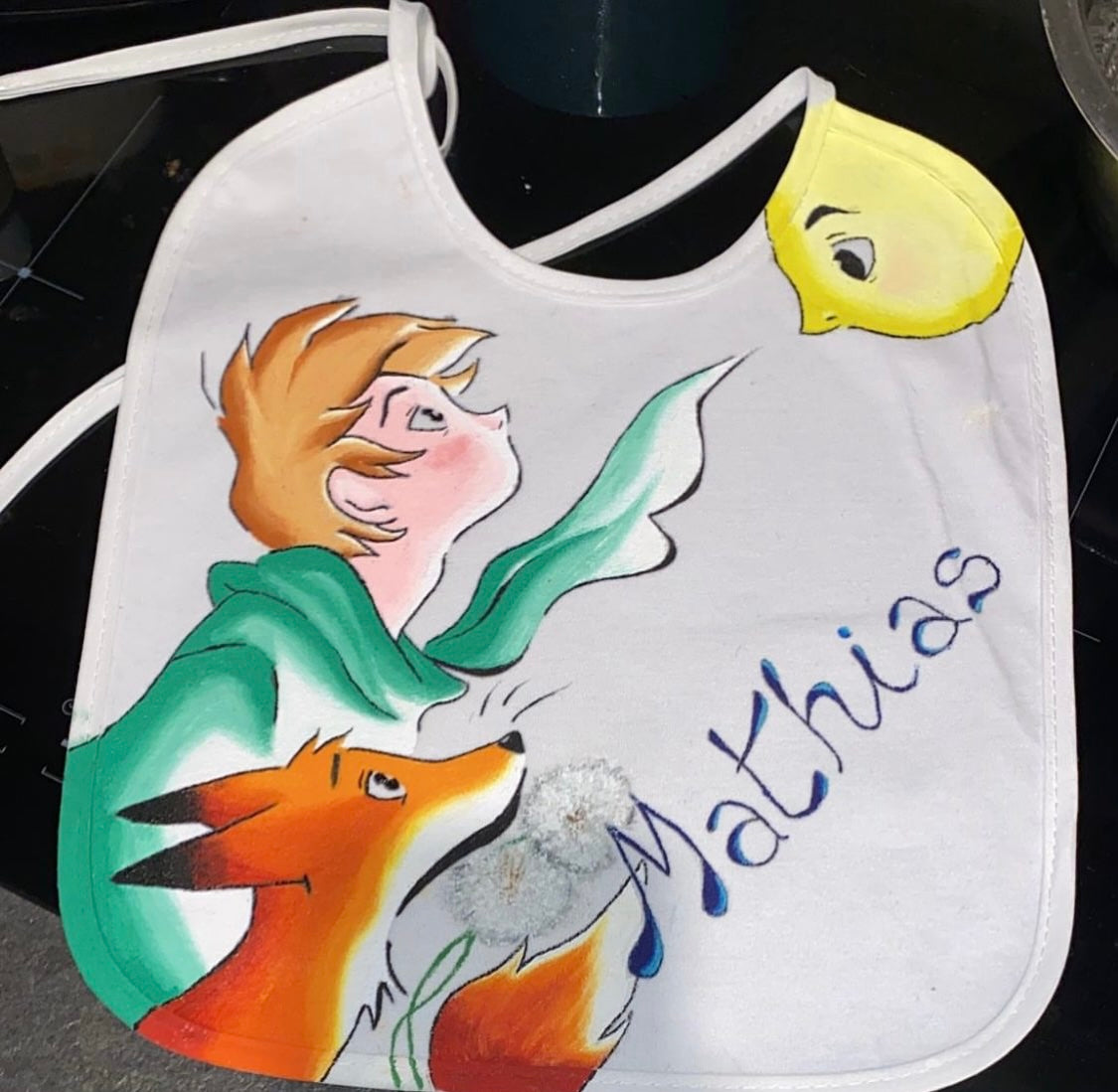 Bavaglini Personalizzati – Dipinti a Mano con il Nome del Tuo Bambino