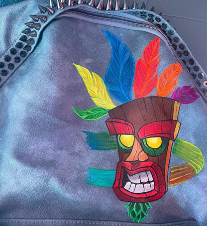 Zaino Custom “Crash & Aku Aku” – Power-Up Edition