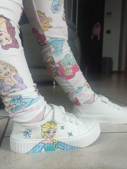 ❄️ SCARPE CUSTOM FROZEN – Magia e Stile per Piccole Regine